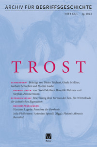 Archiv für Begriffsgeschichte. Band 65,1 -  - E-Book