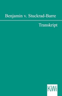 Transkript - Benjamin von Stuckrad-Barre - E-Book