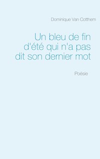 Un bleu de fin d'été qui n'a pas dit son dernier mot - Dominique Van Cotthem - E-Book