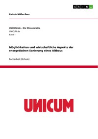 Möglichkeiten und wirtschaftliche Aspekte der energetischen Sanierung eines Altbaus - Kathrin Müller-Rees - E-Book