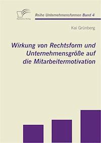 Wirkung von Rechtsform und Unternehmensgröße auf die Mitarbeitermotivation - Kai Grünberg - E-Book