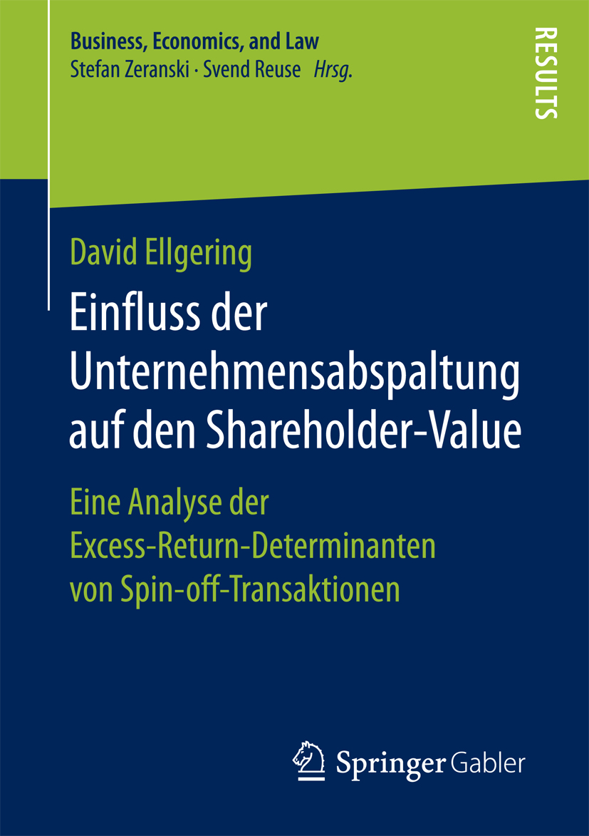 Einfluss der Unternehmensabspaltung auf den Shareholder-Value - David Ellgering - E-Book