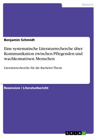 Eine systematische Literaturrecherche über Kommunikation zwischen Pflegenden und wachkomatösen Menschen - Benjamin Schmidt - E-Book