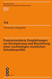 Praxisorientierte Empfehlungen zur Konzipierung und Beurteilung einer nachhaltigen staatlichen Schuldenpolitik - Terenzio Angelini - E-Book