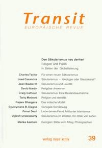 Transit 39. Europäische Revue - Charles Taylor - E-Book