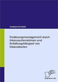 Forderungsmanagement durch Inkassounternehmen und Erstattungsfähigkeit von Inkassokosten - Andreas Schmiedt - E-Book