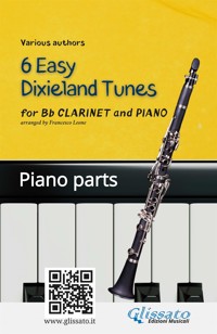 Bb Clarinet & Piano "6 Easy Dixieland Tunes" piano parts - traditional American - E-Book
