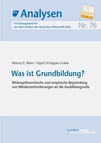 Was ist Grundbildung? - Helmut E Klein - E-Book
