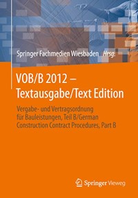 VOB/B 2012 - Textausgabe/Text Edition -  - E-Book
