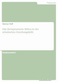 Das therapeutische Milieu in der schulischen Erziehungshilfe - Nancy Heß - E-Book