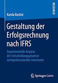 Gestaltung der Erfolgsrechnung nach IFRS - Karola Bastini - E-Book