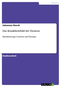 Das Krankheitsbild der Demenz - Johannes Storch - E-Book