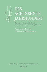 Das achtzehnte Jahrhundert 46/2 -  - E-Book