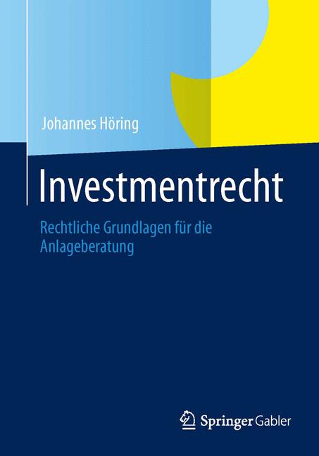 Investmentrecht - Johannes Höring - E-Book