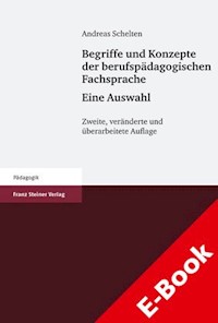 Begriffe und Konzepte der berufspädagogischen Fachsprache - Eine Auswahl - Andreas Schelten - E-Book