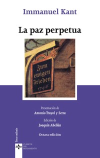 La paz perpetua - Immanuel Kant - E-Book