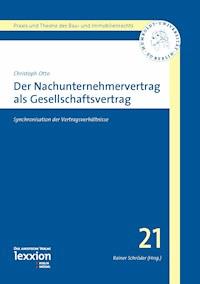 Der Nachunternehmervertrag als Gesellschaftsvertrag - Christoph Otto - E-Book