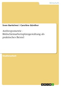 Anthropometrie - Bildschirmarbeitsplatzgestaltung als praktisches Beisiel - Sven Bartelmei - E-Book