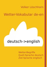 Wetter-Vokabular de-en - Volker Löschhorn - E-Book