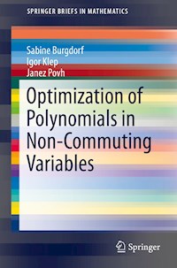 Optimization of Polynomials in Non-Commuting Variables - Sabine Burgdorf - E-Book