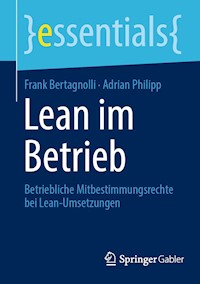Lean im Betrieb - Frank Bertagnolli - E-Book