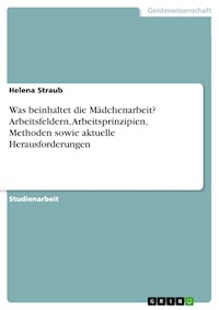 Was beinhaltet die Mädchenarbeit? Arbeitsfeldern, Arbeitsprinzipien, Methoden sowie aktuelle Herausforderungen - Helena Straub - E-Book