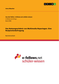 Das Nutzungserlebnis von Multimedia-Reportagen. Eine Rezipientenbefragung - Anna Maucher - E-Book