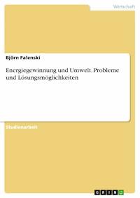 Energiegewinnung und Umwelt. Probleme und Lösungsmöglichkeiten - Björn Falenski - E-Book