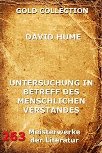 Untersuchung in Betreff des menschlichen Verstandes - David Hume - E-Book