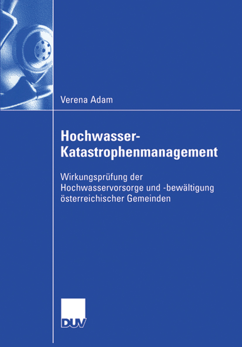 Hochwasser-Katastrophenmanagement - Verena Adam - E-Book