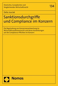 Sanktionsdurchgriffe und Compliance im Konzern - Delia Jusciak - E-Book