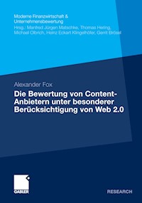 Die Bewertung von Content-Anbietern unter besonderer Berücksichtigung von Web 2.0 - Alexander Fox - E-Book