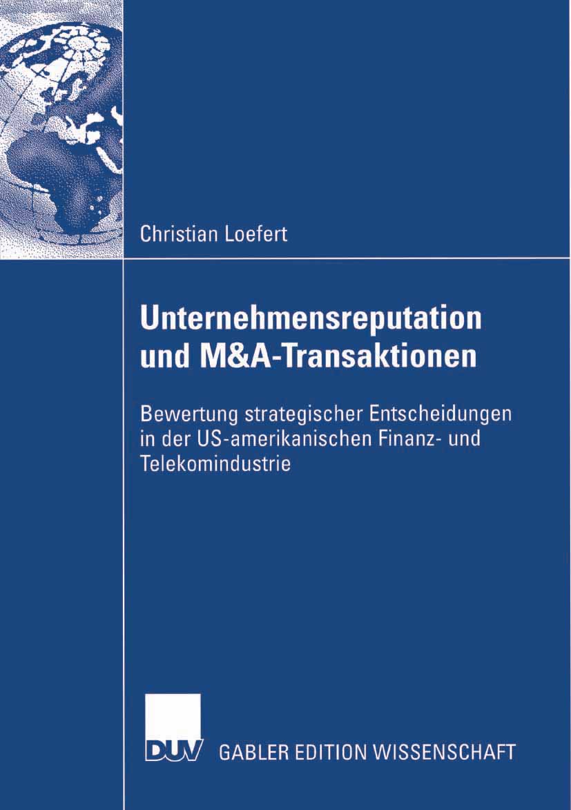 Unternehmensreputation und M&A-Transaktionen - Christian Loefert - E-Book