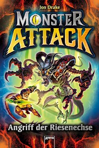 Monster Attack (1). Angriff der Riesenechse - Jon Drake - E-Book