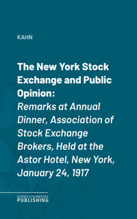 The New York Stock Exchange and Public Opinion - Kahn - E-Book