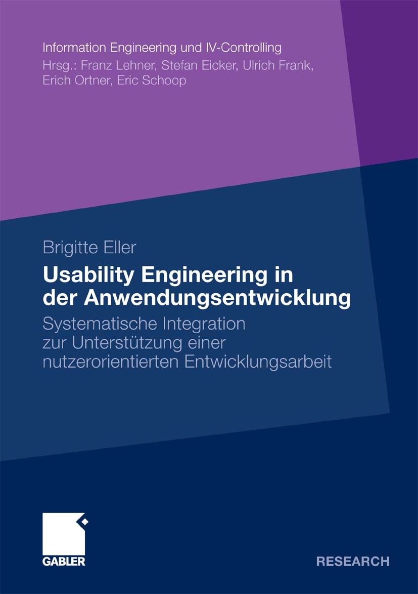 Usability Engineering in der Anwendungsentwicklung - Brigitte Eller - E-Book
