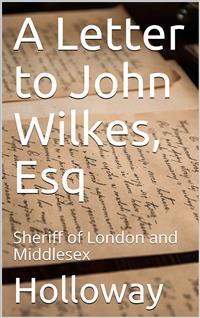 A Letter to John Wilkes, Esq. / Sheriff of London and Middlesex - Robert Holloway - E-Book