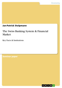 The Swiss Banking System & Financial Market - Jan-Patrick Stolpmann - E-Book