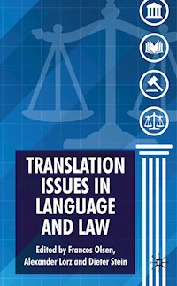 Translation Issues in Language and Law - - E-Book