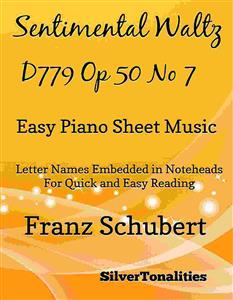 Sentimental Waltz Opus 50 Number 7 Easy Piano Sheet Music - SilverTonalities - E-Book