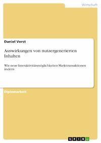 Auswirkungen von nutzergenerierten Inhalten - Daniel Verst - E-Book