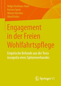 Engagement in der Freien Wohlfahrtspflege - Holger Backhaus-Maul - E-Book