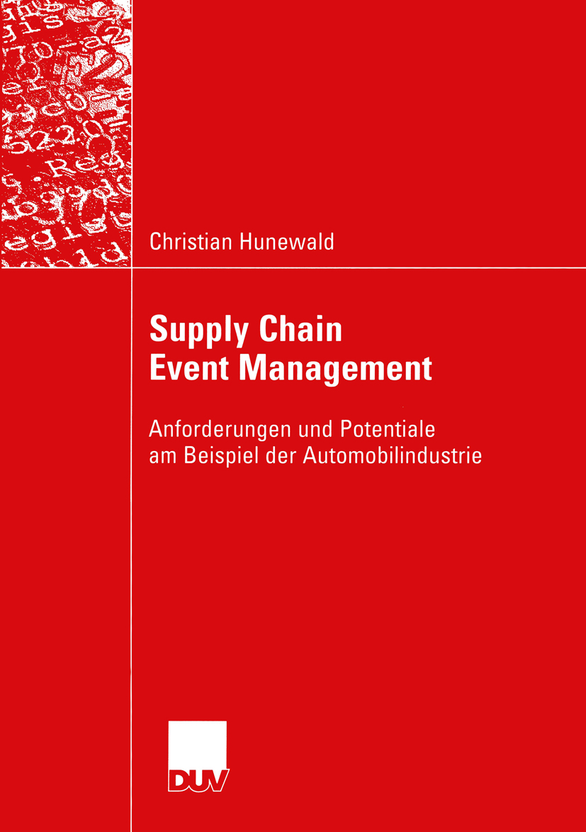 Supply Chain Event Management - Christian Hunewald - E-Book