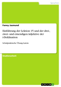 Einführung der Lektion 15 und der drei-, zwei- und einendigen Adjektive der i-Deklination - Fanny Jasmund - E-Book