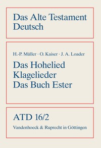 Das Hohe Lied, Klagelieder, Das Buch Ester - Otto Kaiser - E-Book