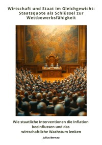 Wirtschaft und Staat im Gleichgewicht: Staatsquote als Schlüssel zur Wettbewerbsfähigkeit - Julius Bernau - E-Book