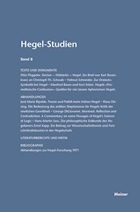 Hegel-Studien Band 8 - - E-Book