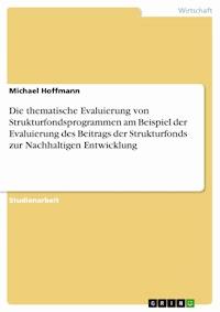Die thematische Evaluierung von Strukturfondsprogrammen am Beispiel der Evaluierung des Beitrags der Strukturfonds zur Nachhaltigen Entwicklung - Michael Hoffmann - E-Book