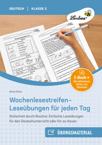 Wochenlesestreifen - Leseübungen für jeden Tag - Anne Grün - E-Book