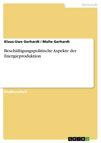 Beschäftigungspolitische Aspekte der Energieproduktion - Klaus Uwe Gerhardt - E-Book